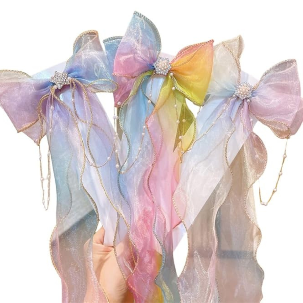 3 Pcs Beautiful Princess Bow Hair Clip