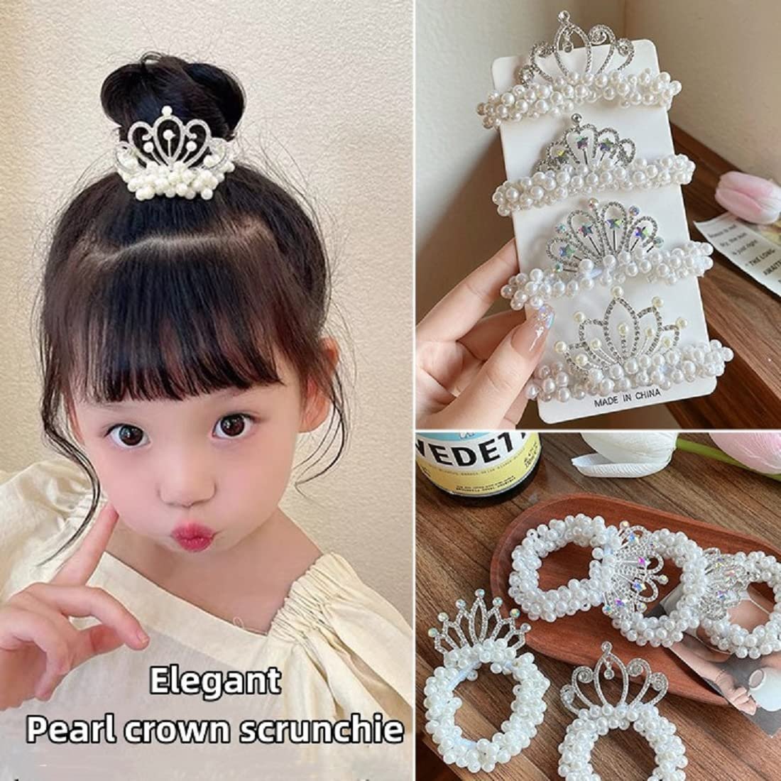 Princess Crown Pearl Hair Tie - Image 5