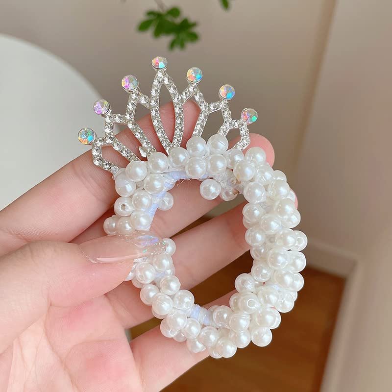 Princess Crown Pearl Hair Tie - Image 3